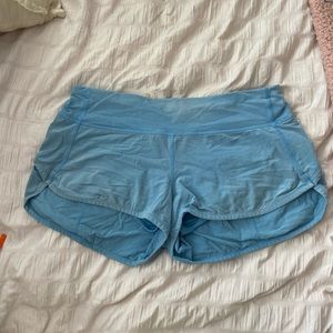 Lululemon Speed Up Shorts in Aero Blue